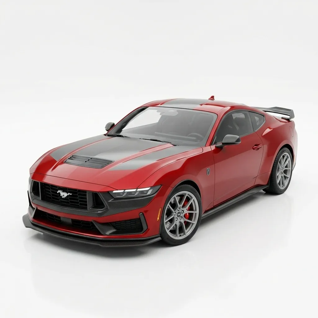 For d Mustang Dark Horse 2025 Next-Gen Muscle Car 3D Model .c4d .max .obj .3ds .fbx .stl .blend 