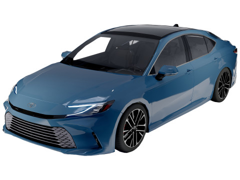 Toyota Camry XLE 2025 Modern Luxury Sedan 3D Model