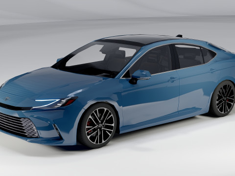 Toyota Camry XLE 2025 Modern Luxury Sedan 3D 模型