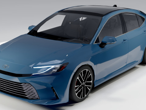 Toyota Camry XLE 2025 Modern Luxury Sedan 3D 模型