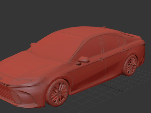 Toyota Camry XLE 2025 Modern Luxury Sedan 3D 模型