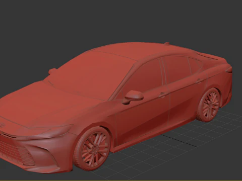 Toyota Camry XLE 2025 Modern Luxury Sedan 3D Model