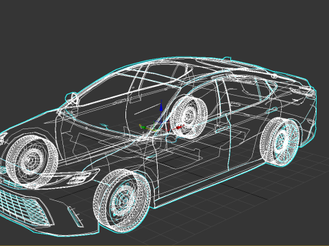 Toyota Camry XLE 2025 Modern Luxury Sedan 3D 模型