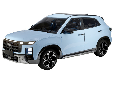 Hyundai Creta 2025 Compact Crossover SUV 3D Model
