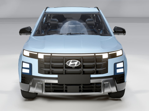 Hyundai Creta 2025 Compact Crossover SUV 3D Model