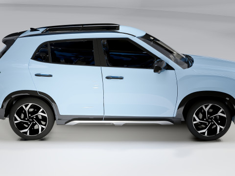 Hyundai Creta 2025 Compact Crossover SUV 3D Model