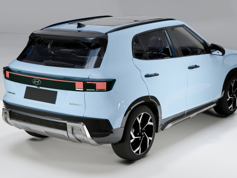 Hyundai Creta 2025 Compact Crossover SUV 3D Model