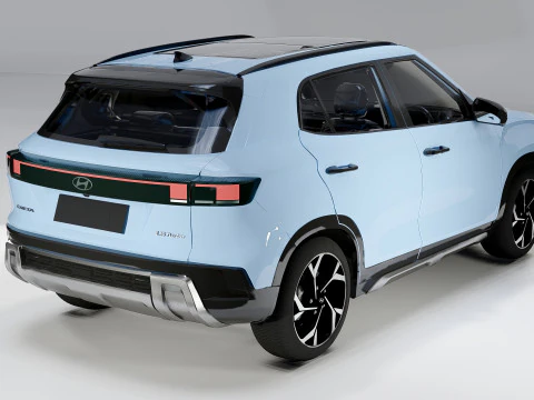 Hyundai Creta 2025 Compact Crossover SUV 3D Model
