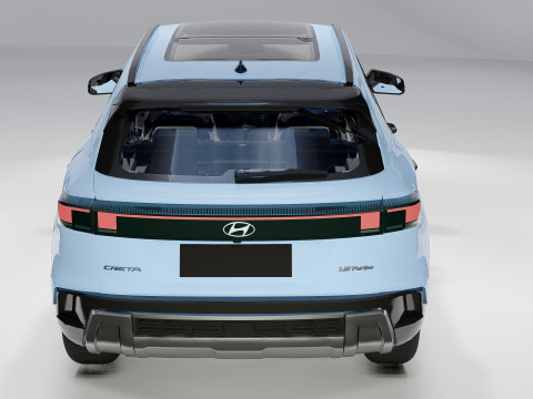 Hyundai Creta 2025 Compact Crossover SUV 3D Model