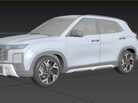 Hyundai Creta 2025 Compact Crossover SUV 3D Model