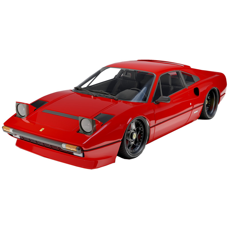 Ferrari 308 GTB-GTS Classic Italian Sports Car Modelo 3D .c4d .max .obj .3ds .fbx .stl .blend