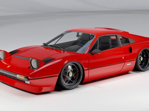 Ferrari 308 GTB-GTS Classic Italian Sports Car Modelo 3D