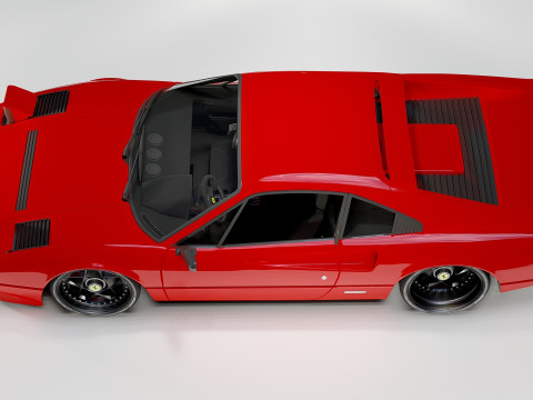 Ferrari 308 GTB-GTS Classic Italian Sports Car Modelo 3D