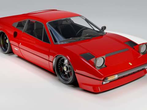 Ferrari 308 GTB-GTS Classic Italian Sports Car Modelo 3D