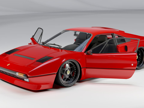 Ferrari 308 GTB-GTS Classic Italian Sports Car Modelo 3D