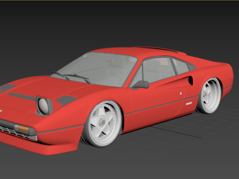 Ferrari 308 GTB-GTS Classic Italian Sports Car Modelo 3D