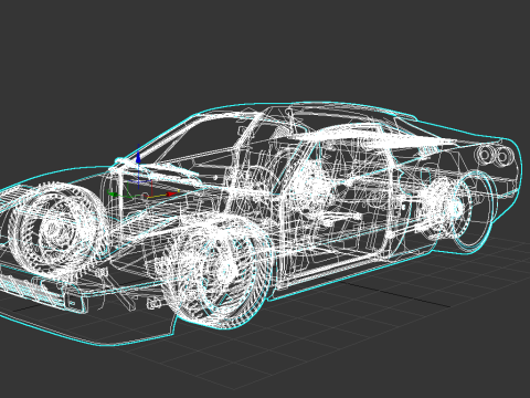 Ferrari 308 GTB-GTS Classic Italian Sports Car Modelo 3D