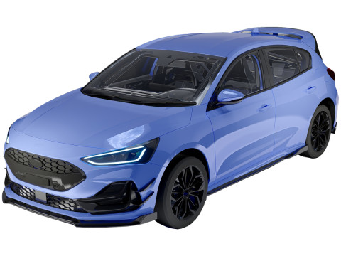 For d Focus 2025 Modern Compact Hatchback 3D Модель