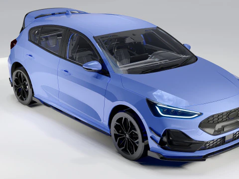 For d Focus 2025 Modern Compact Hatchback 3D Model