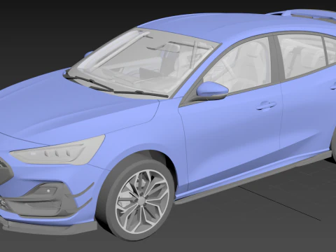 For d Focus 2025 Modern Compact Hatchback 3D Model