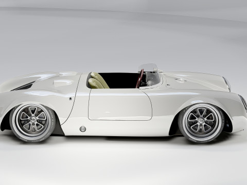 Porsche 550 Wild Body Classic Racing Speedster 3D 模型
