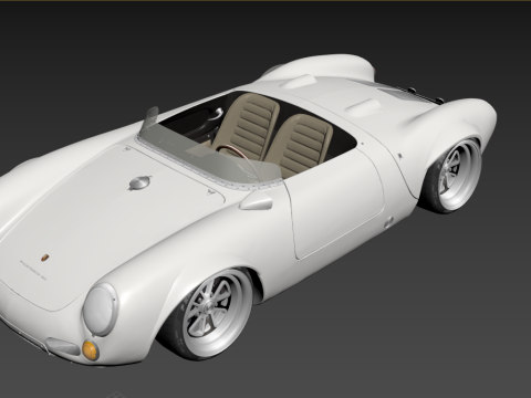 Porsche 550 Wild Body Classic Racing Speedster 3D 模型