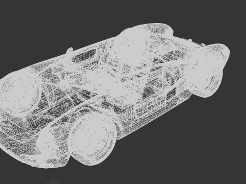 Porsche 550 Wild Body Classic Racing Speedster 3D 模型