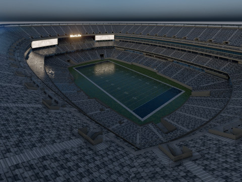 MetLife Stadium Modern American Sports Arena Modèle 3D