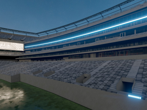 MetLife Stadium Modern American Sports Arena Modèle 3D