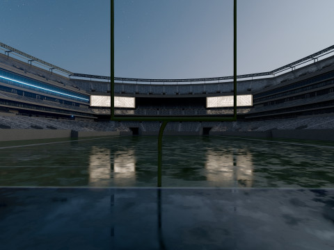 MetLife Stadium Modern American Sports Arena Modèle 3D