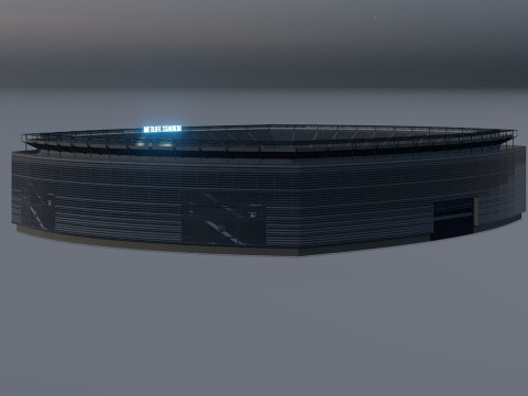 MetLife Stadium Modern American Sports Arena Modèle 3D