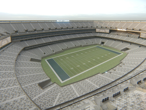MetLife Stadium Modern American Sports Arena Modèle 3D