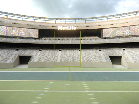 MetLife Stadium Modern American Sports Arena Modèle 3D