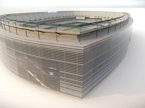 MetLife Stadium Modern American Sports Arena 3D Model