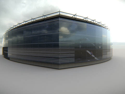 MetLife Stadium Modern American Sports Arena Modèle 3D