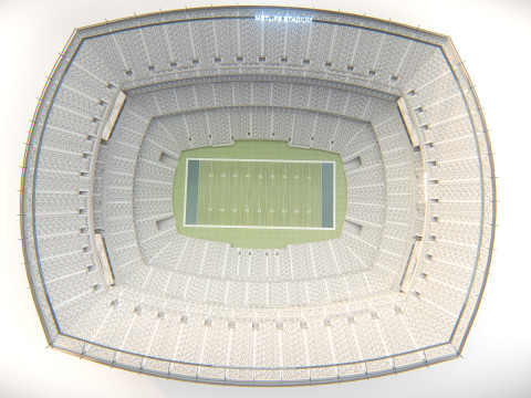 MetLife Stadium Modern American Sports Arena Modèle 3D