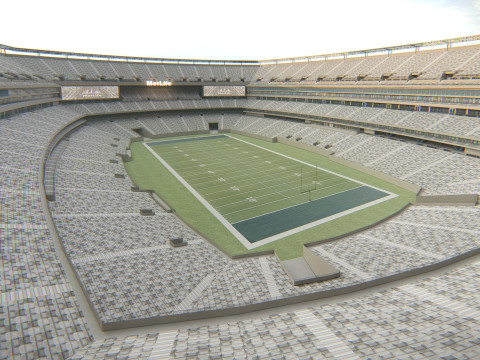MetLife Stadium Modern American Sports Arena 3D Model