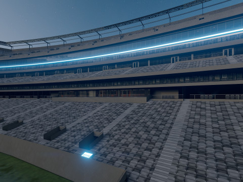 MetLife Stadium Modern American Sports Arena 3D Model