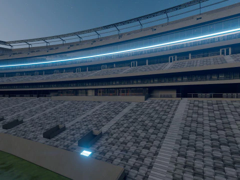 MetLife Stadium Modern American Sports Arena 3D Model