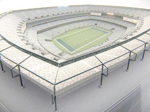 MetLife Stadium Modern American Sports Arena 3D Model