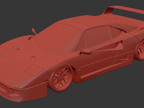 Ferrari F40 3D Model