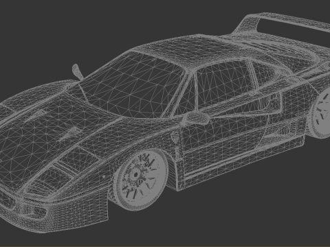 Ferrari F40 3D 모델