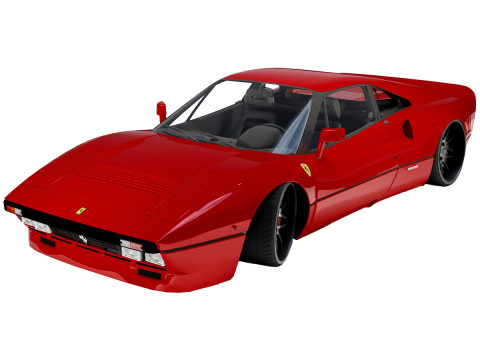 Ferrari 288 GTO Classic Italian Supercar 3D Modell