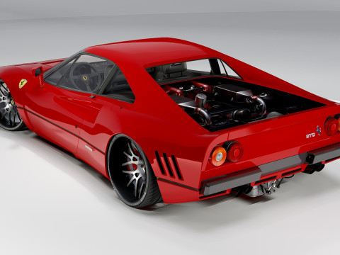Ferrari 288 GTO Classic Italian Supercar Model 3D