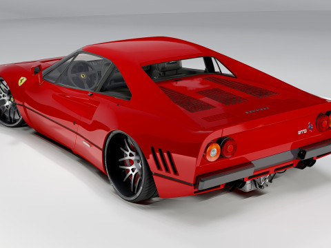 Ferrari 288 GTO Classic Italian Supercar Model 3D
