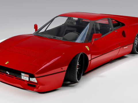 Ferrari 288 GTO Classic Italian Supercar Model 3D