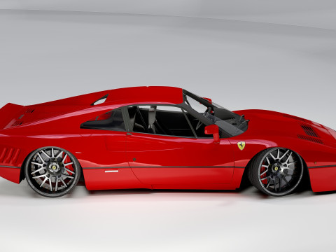 Ferrari 288 GTO Classic Italian Supercar Model 3D
