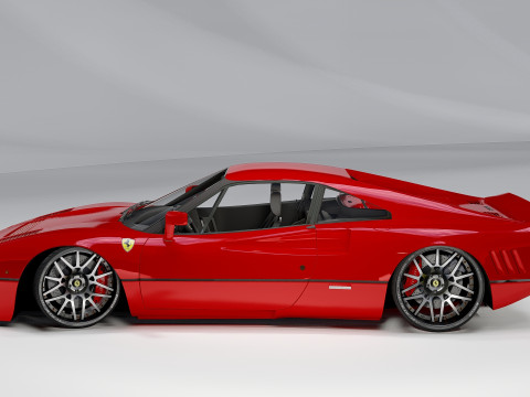 Ferrari 288 GTO Classic Italian Supercar Model 3D