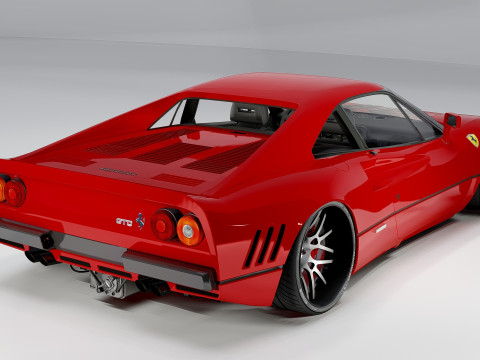 Ferrari 288 GTO Classic Italian Supercar Model 3D