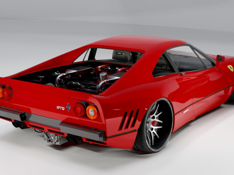 Ferrari 288 GTO Classic Italian Supercar Model 3D